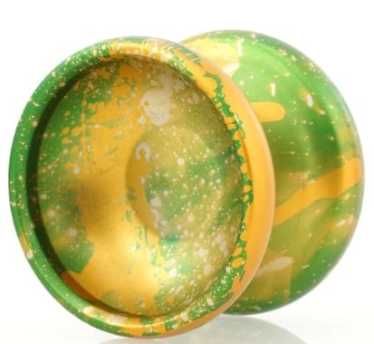 One Drop Kraken yoyo green with yellow splash